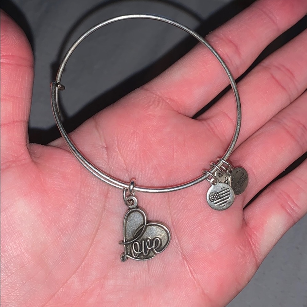 Alex & Ani “love” in silver